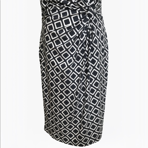 Ralph Lauren Sheath Geo Print Women’s Midi Dress - 10/12 - Picture 13 of 17